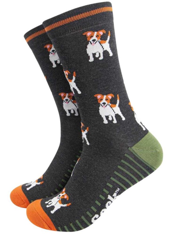 Bambus strømper Jack Russell, herre, fra Sock Talk