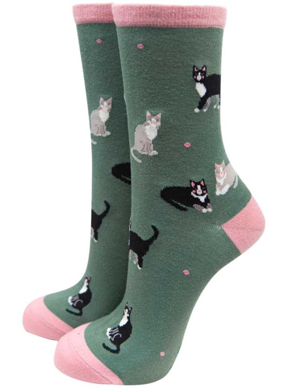 Bambustrumpor Katter, dam, från Sock Talk