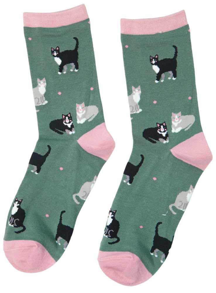 Bambustrumpor Katter, dam, från Sock Talk