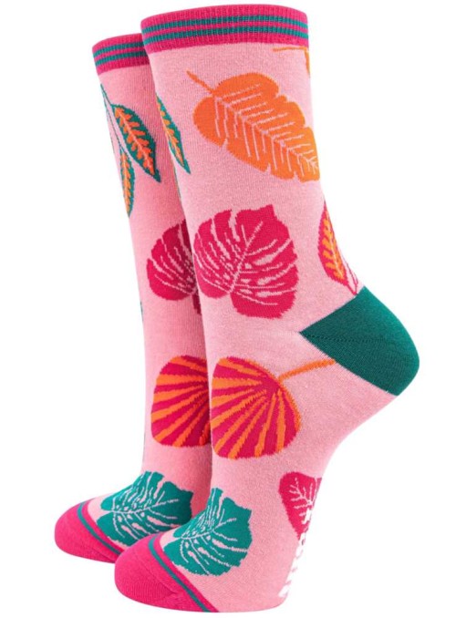Bambus strømper palmeblad, dame, fra Sock Talk