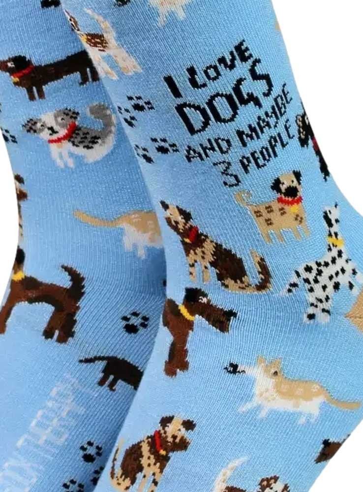 Bambus strømper dame I love dogs