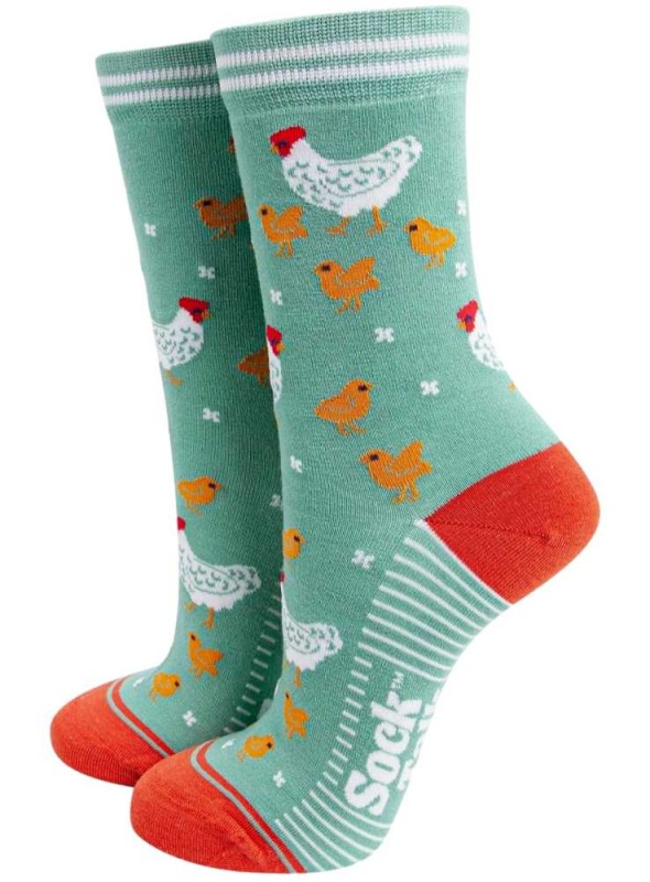 Bambus strømper høns, dame, fra Sock Talk