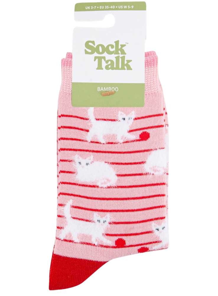 Bambus strømper fluffy katte, dame, fra Sock Talk