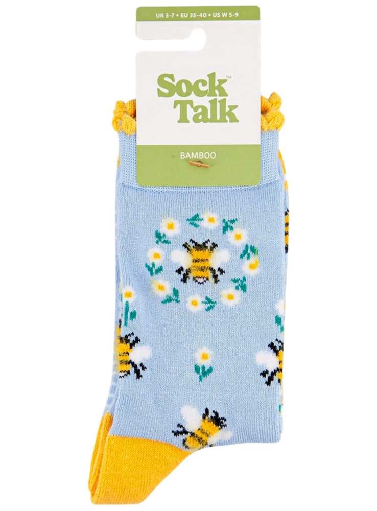 Bambus strømper fluffy bier, dame, fra Sock Talk