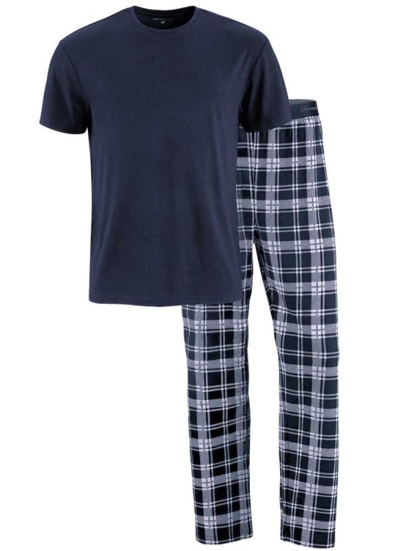 Bambus pyjamas, herre, blå