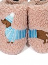 Hjemmesko fluffy slippers Gravhund